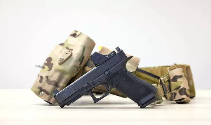 Glock 19 Gen6 Compact pistoletas 9x19mm, Optics Ready, FS